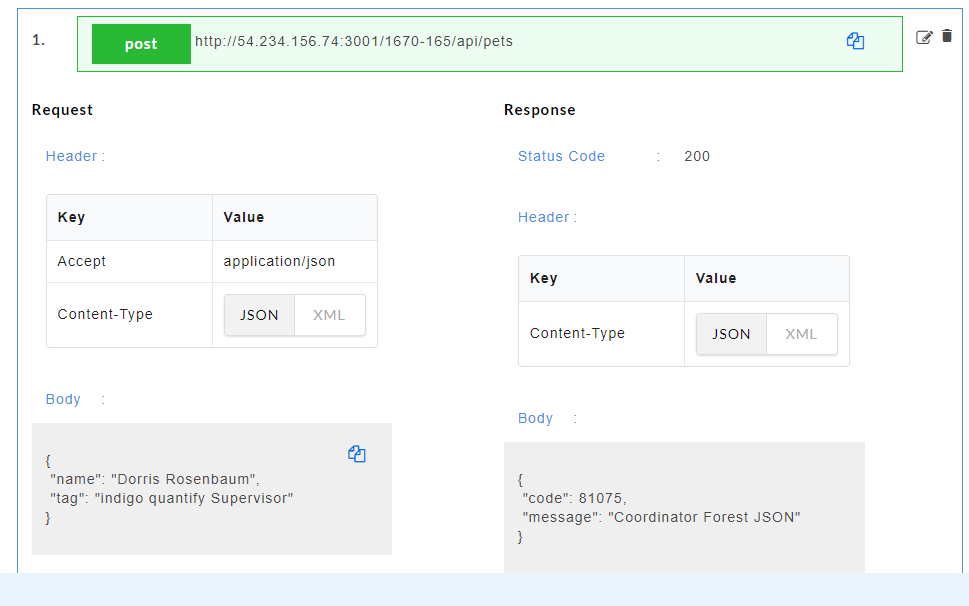 Header parameters for Swagger