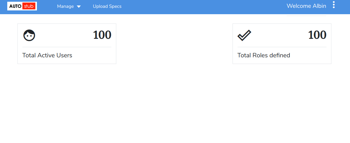 User/Admin Home page