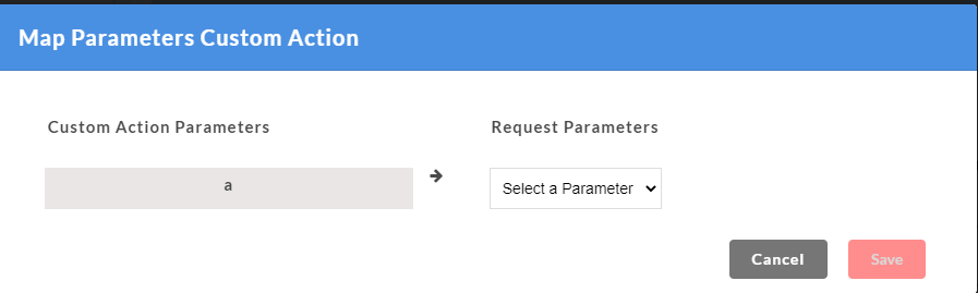 Map Parameters Custom Action