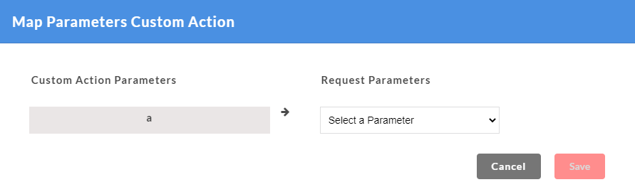 Map Parameters Custom Action