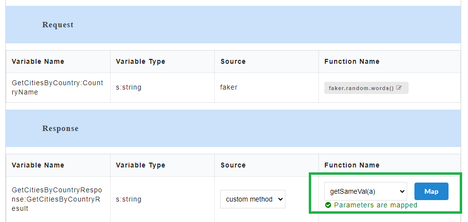 Custom Function Mapped