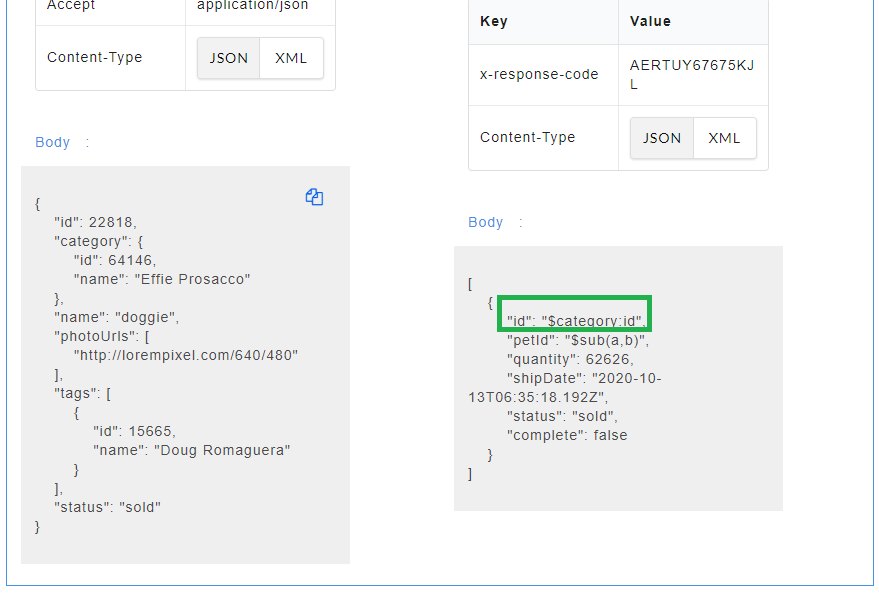 Request Parameter Mapped Swagger