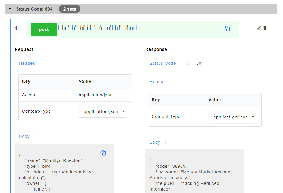 Sample Default Status Code After Data Generation