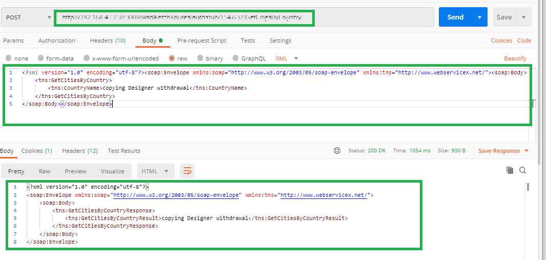 Request Parameter Mapped WSDL