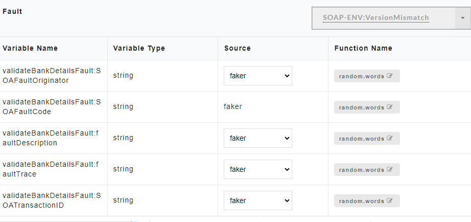 Sample Fault Code Before Data Generation