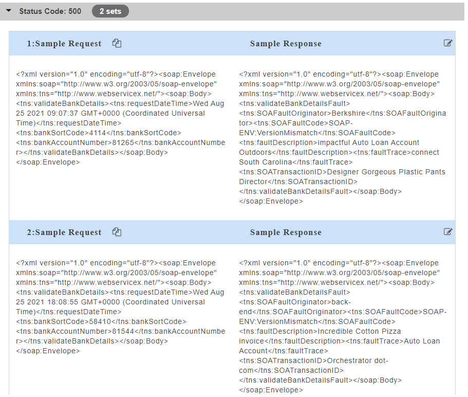 Sample Fault Code Code After Data Generation